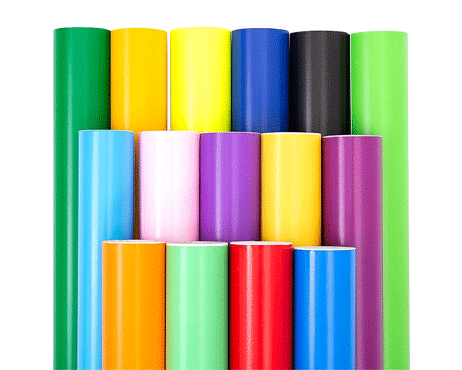 Matte Color Cutting Vinyl, White Silicone Liner, 100 Micron PVC Permanent Acrylic Adhesive Matte Vinyl for Sign Sticker Decal Craft