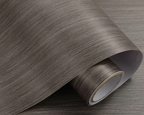 Smoked Oak Wood Grain Self-Adhesive Film Roll