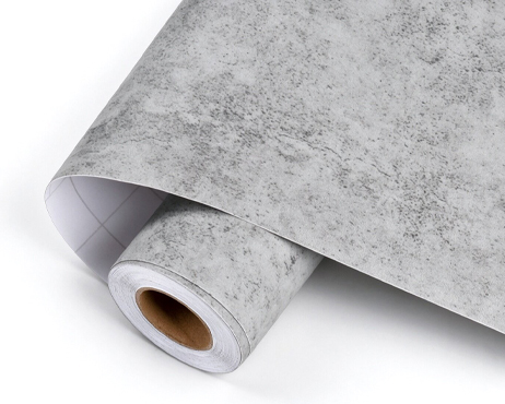 Peel and Stick Grey Concrete Contact Paper